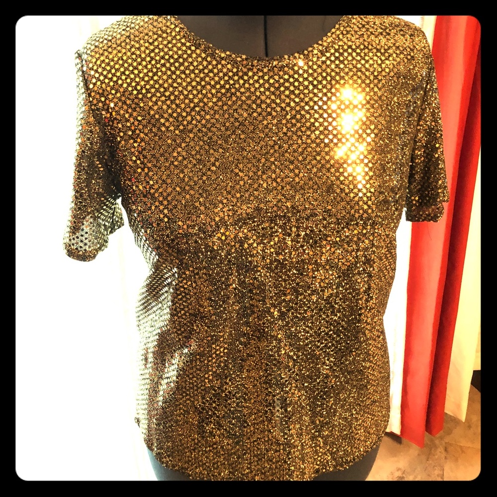 Gold blouse